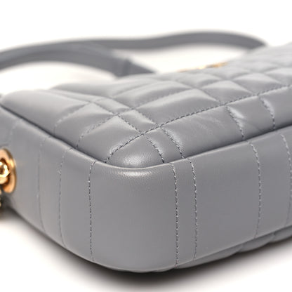 Burberry Calfskin Quilted Small Lola Camera Bag Grey 8 of 9