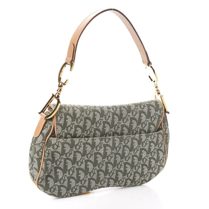 Christian Dior Monogram Double Saddle Bag Green 2 of 9