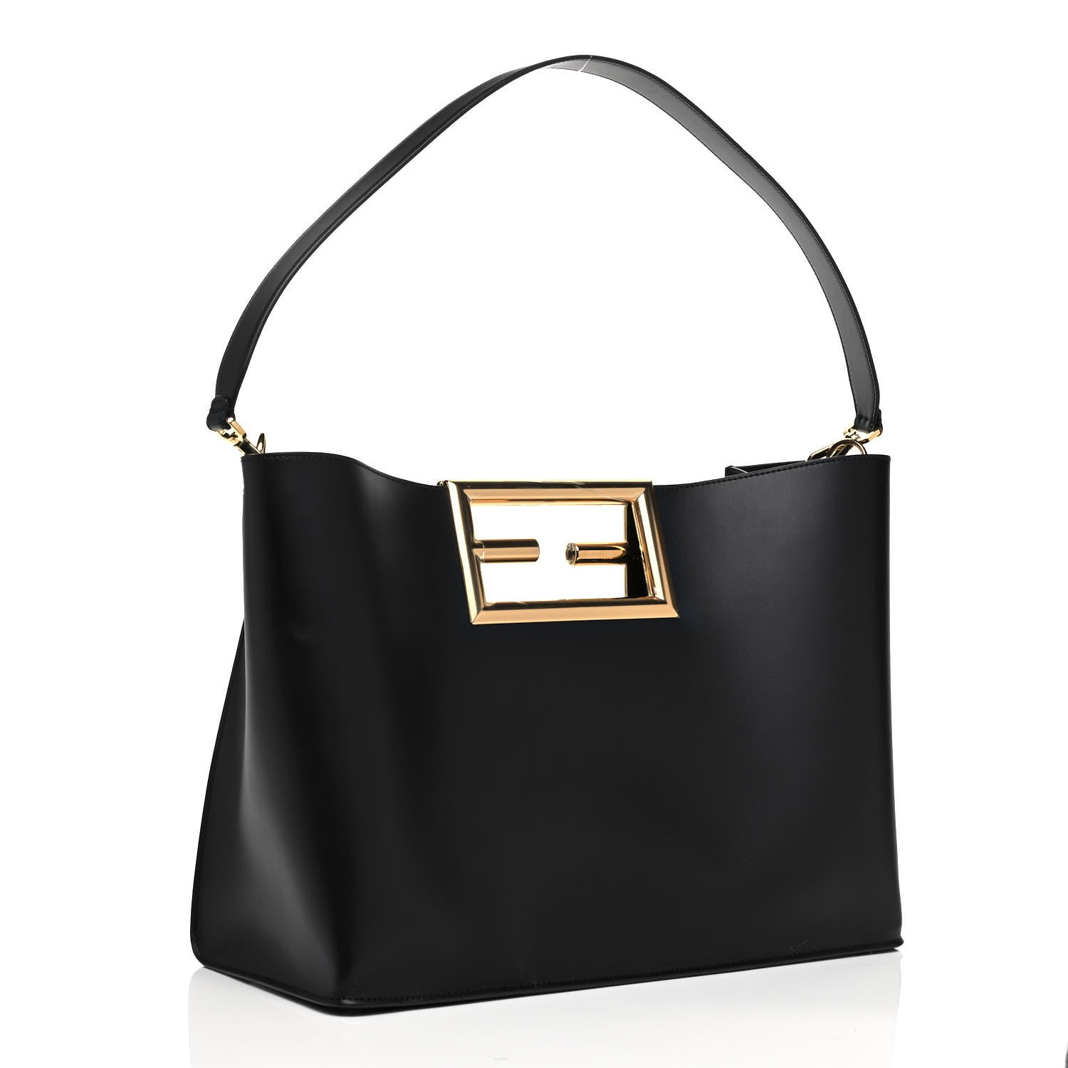 Fendi Vitello King Medium Fendi Way Tote Black 4 of 10