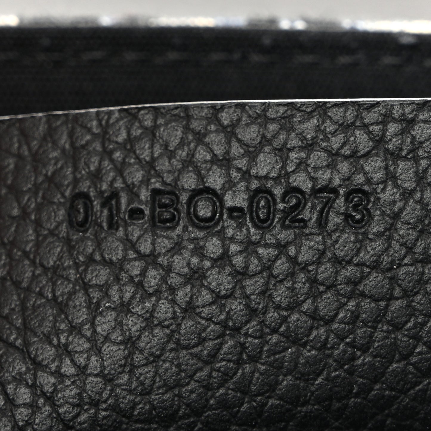 Oblique Jacquard Grained Calfskin Small Saddle Messenger Bag Beige Black