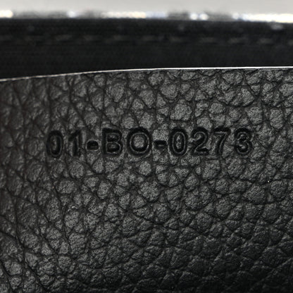 Christian Dior Oblique Jacquard Grained Calfskin Small Saddle Messenger Bag Beige Black 7 of 11