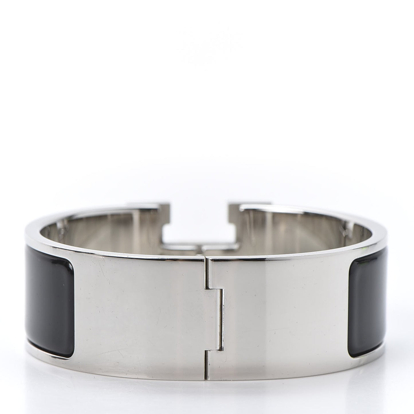 Enamel Wide Clic Clac H Bracelet PM Black