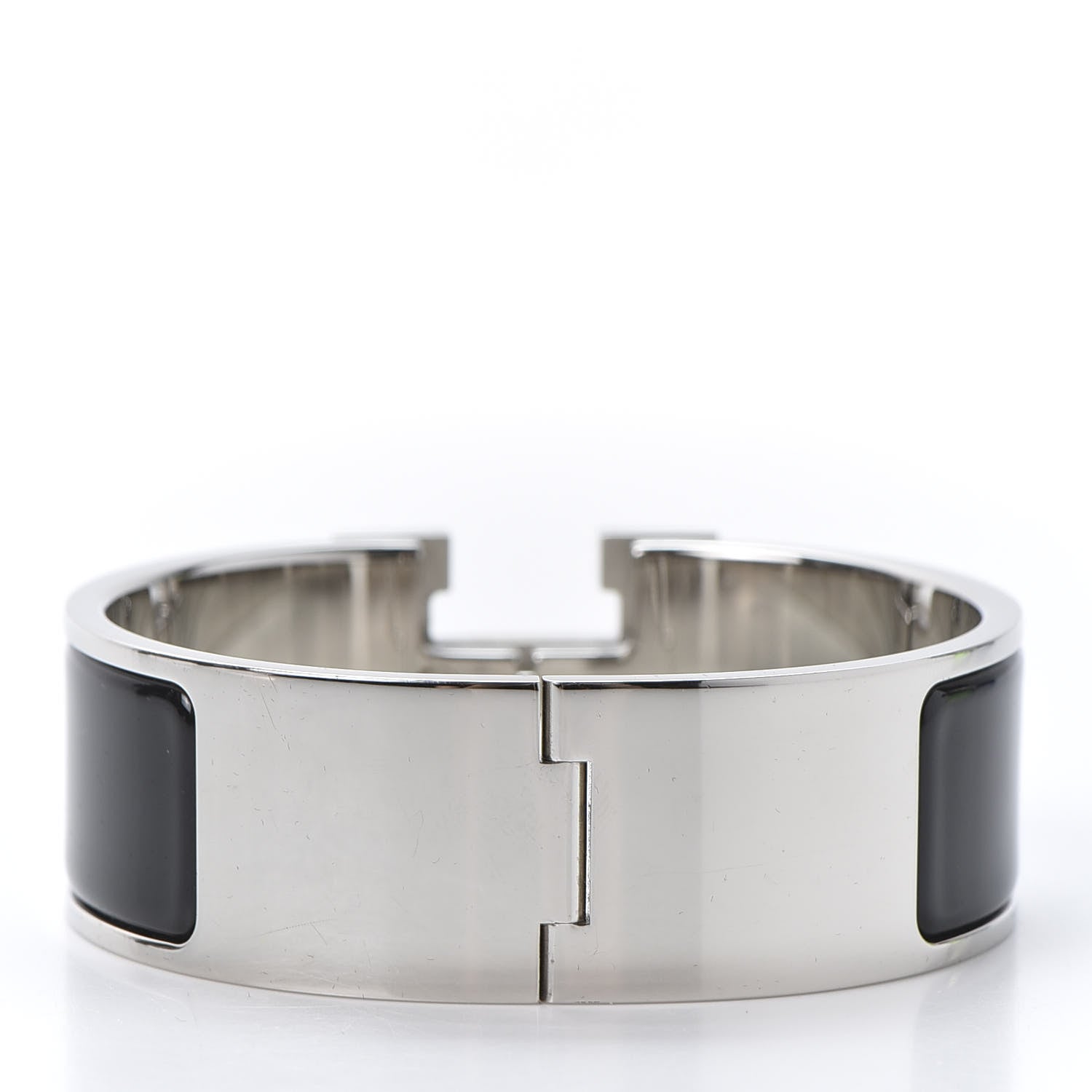 Hermes Enamel Wide Clic Clac H Bracelet PM Black 2 of 3