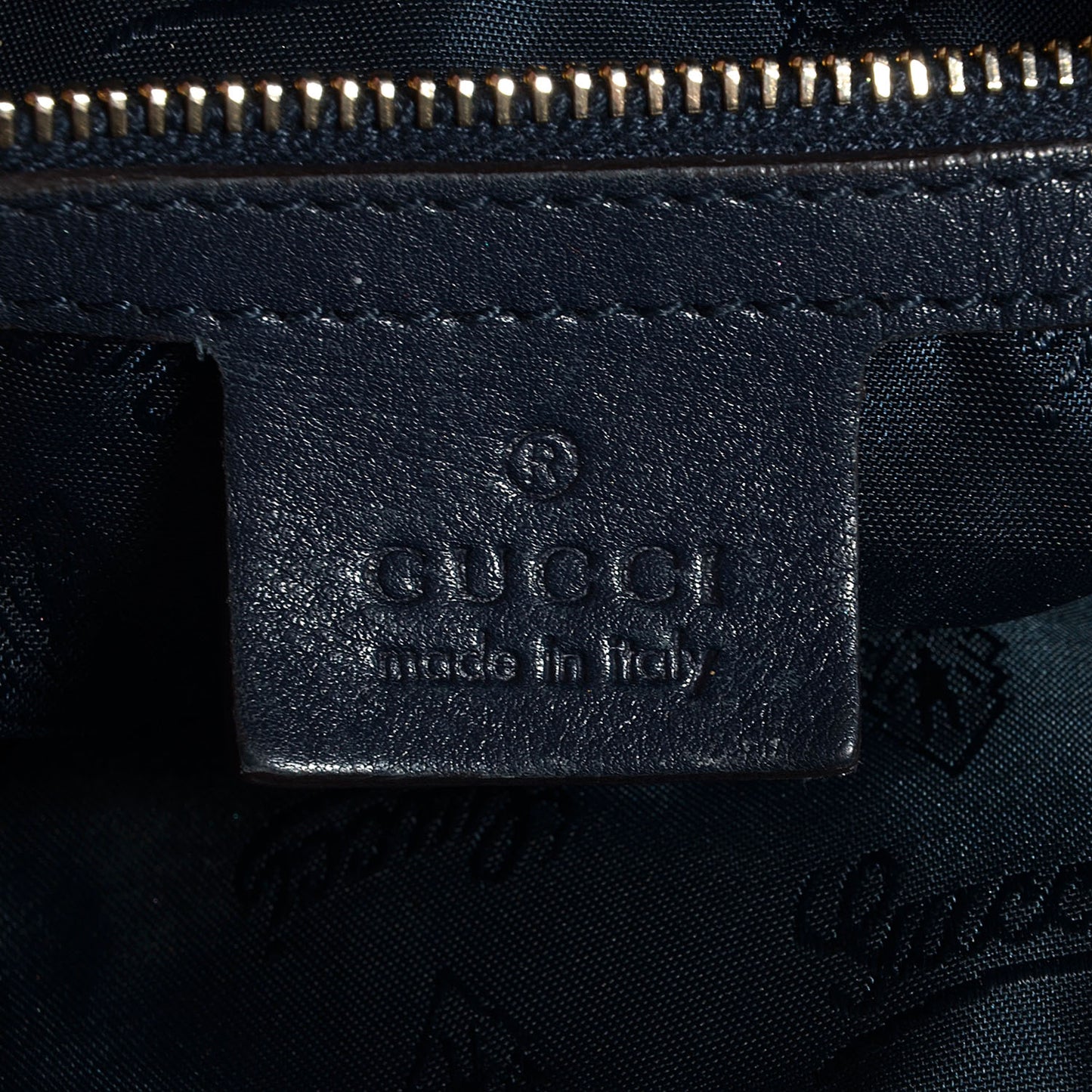 Crystal Monogram Medium Hysteria Hobo Navy Blue