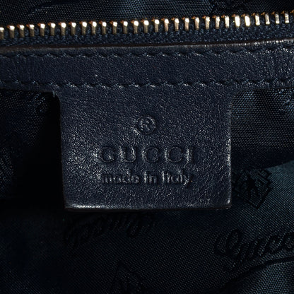Gucci Crystal Monogram Medium Hysteria Hobo Navy Blue 7 of 7