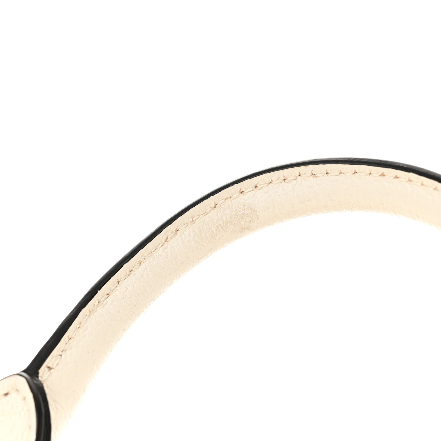 Gucci X ADIDAS Textured Dollar Calfskin Web Trefoil Logo Embossed Mini Bowling Bag Off White 14 of 14