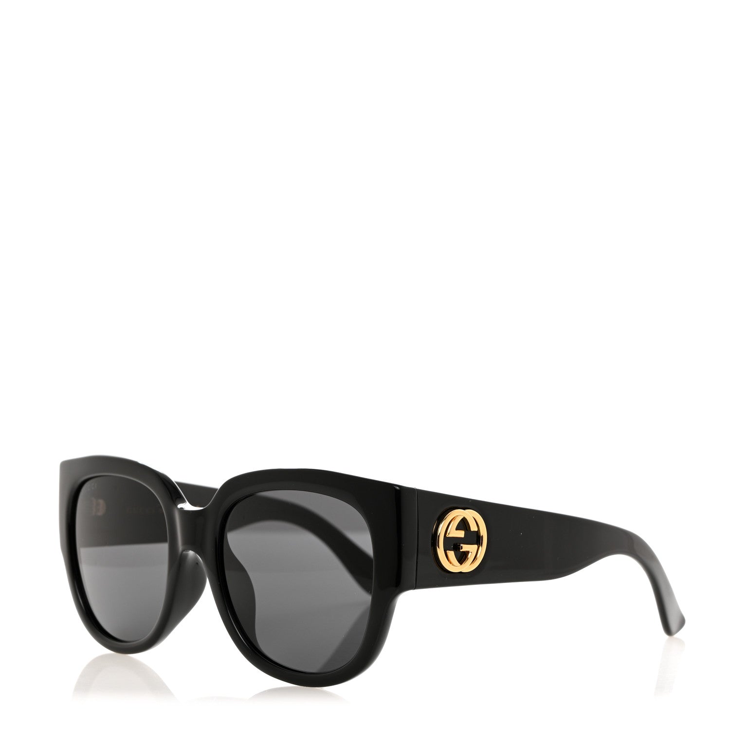 Gucci Acetate Square Frame Sunglasses Black 1 of 8