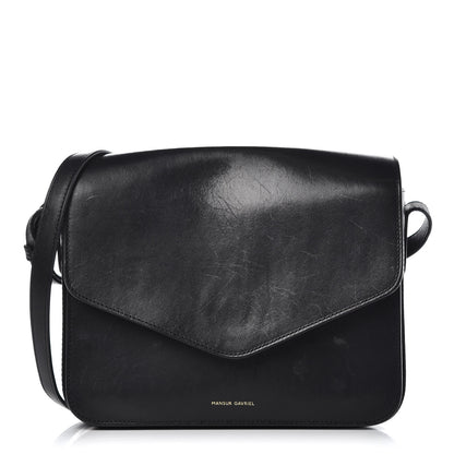 Mansur Gavriel Calfskin Envelope Flap Crossbody Bag Black 1 of 15