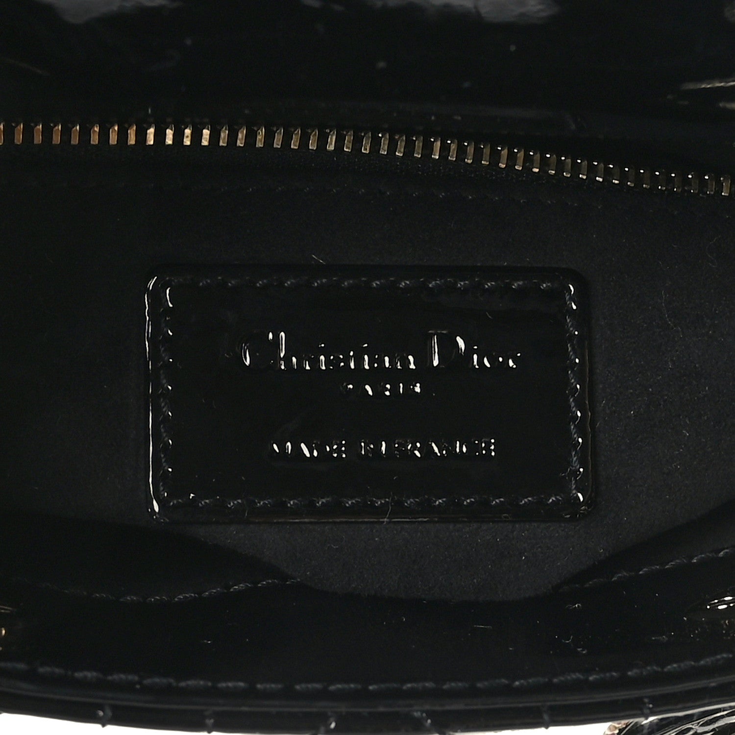 Christian Dior Patent Cannage Mini Lady Dior Black 6 of 8