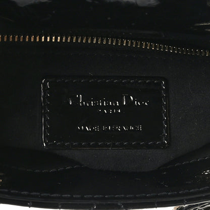 Christian Dior Patent Cannage Mini Lady Dior Black 6 of 8