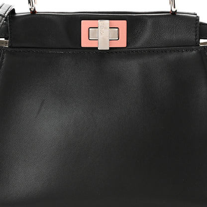 Fendi Nappa Colorblock Mini Peekaboo Iconic Satchel Black White Ecstasy 8 of 11