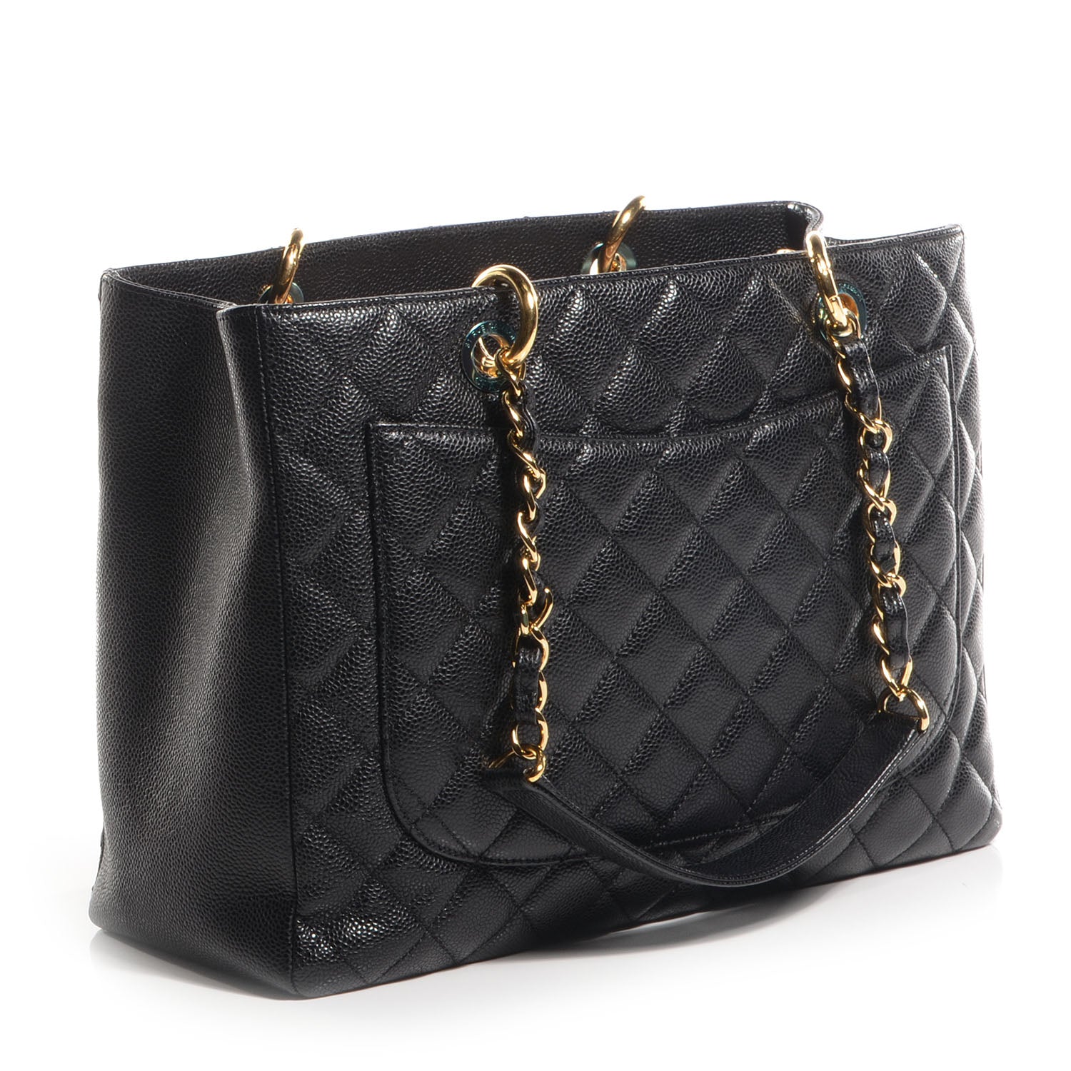 Chanel Caviar Grand Shopping Tote GST Black 3 of 7