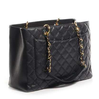Chanel Caviar Grand Shopping Tote GST Black 3 of 7