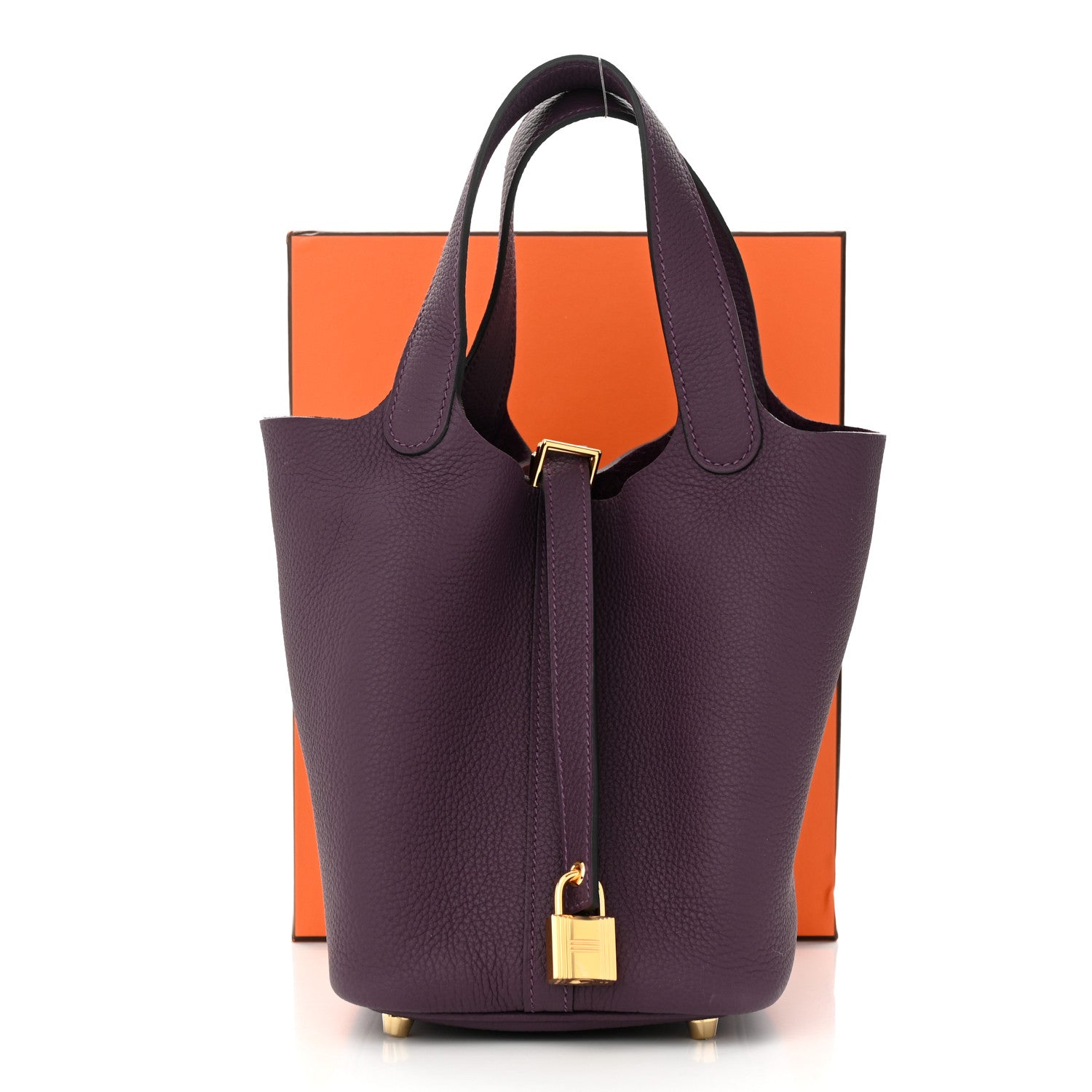 Hermes Taurillon Maurice Picotin Lock 18 PM Cassis 1287471