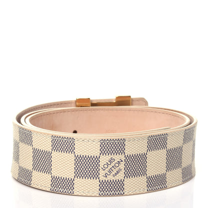 Louis Vuitton Damier Azur 40mm LV Initiales Belt 85 34 2 of 4