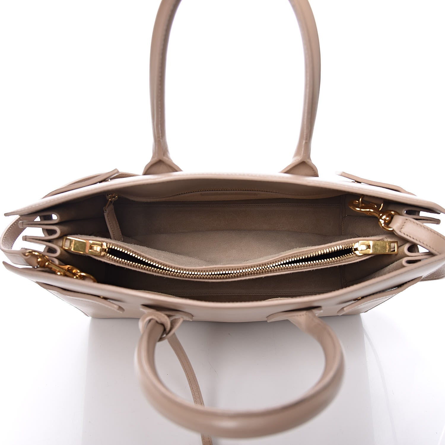 Saint Laurent Calfskin Small Sac De Jour Dark Beige 6 of 15