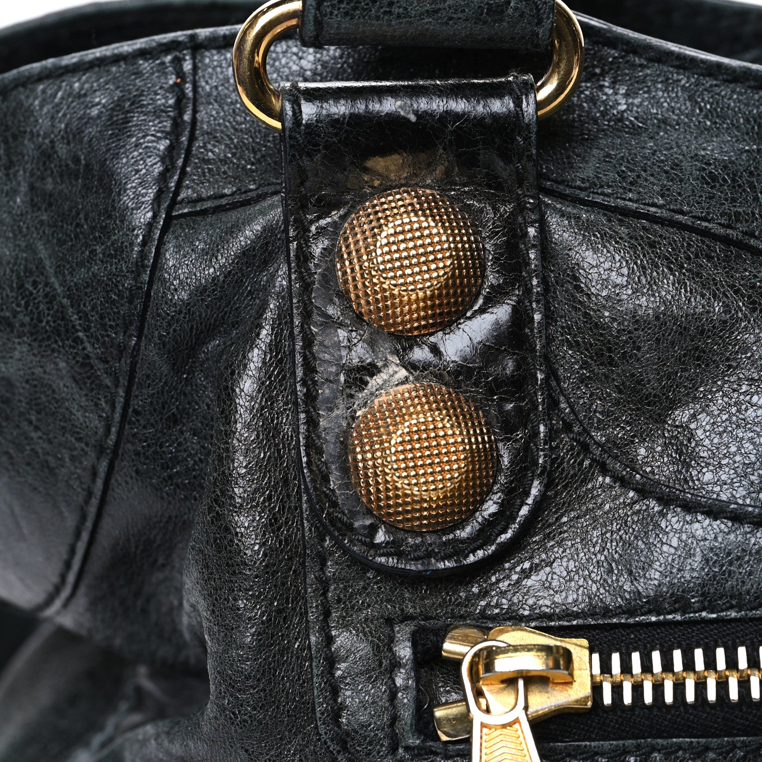 Balenciaga Agneau Giant 21 Gold Hardware Part Time Black 14 of 16
