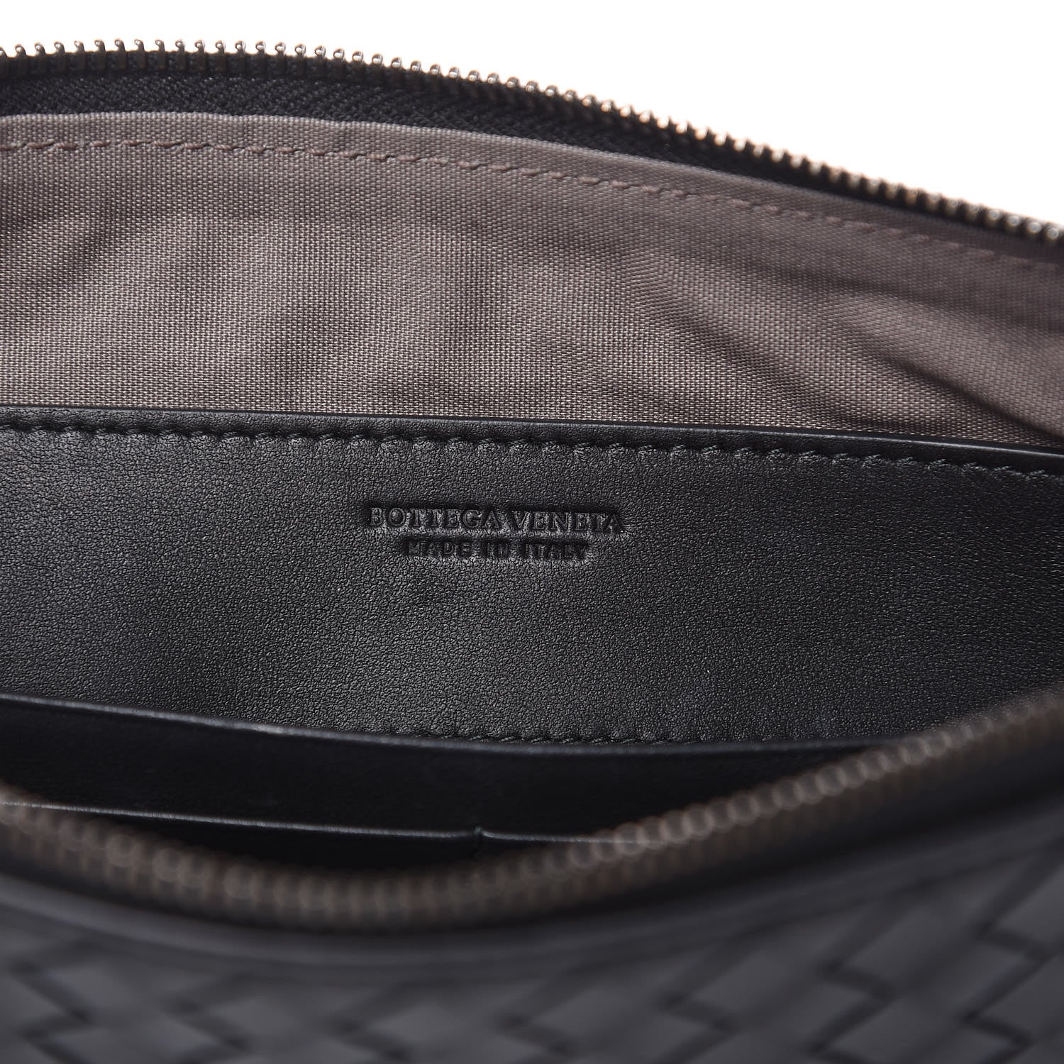 Bottega Veneta Nappa Intrecciato Medium Zip Pouch Black 6 of 7