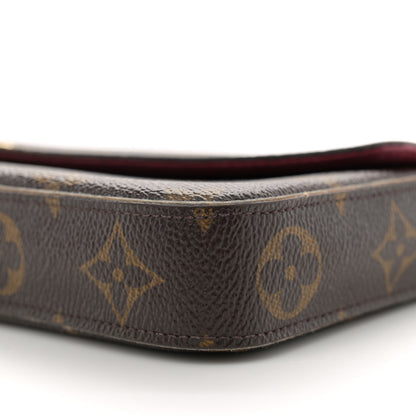 Louis Vuitton Monogram Pochette Felicie Chain Wallet Fuchsia 11 of 14