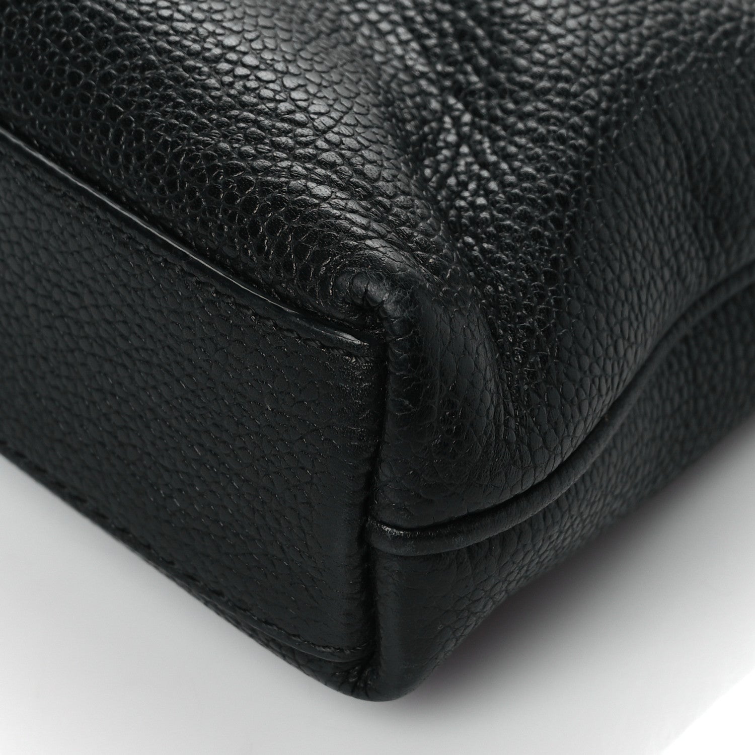 MCM Grained Calfskin Medium Crossbody Bag Black 8 of 8