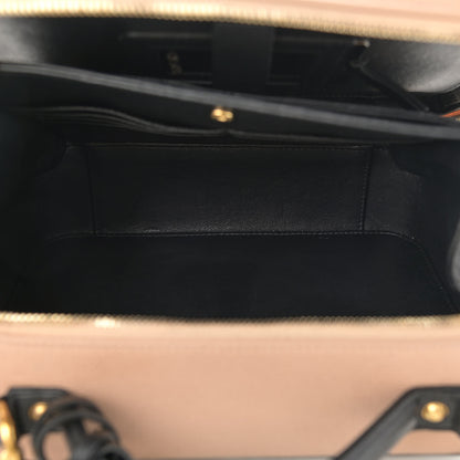 Chanel Caviar Quilted Large CC Filigree Vanity Case Beige Black 5 of 11