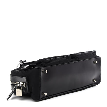 Prada Tessuto Nylon City Calf Satchel Black 4 of 10