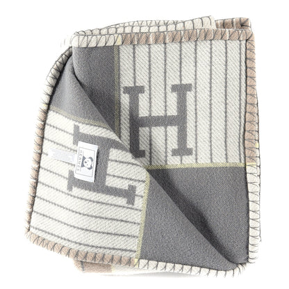 Hermes Wool Cashmere Avalon Passe-Passe Blanket Naturel 2 of 3