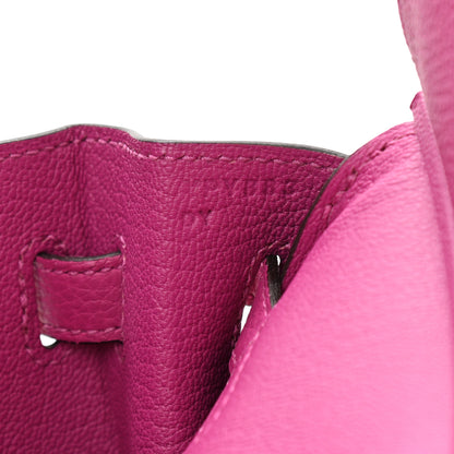 Hermes Togo Birkin 25 Rose Pourpre 7 of 14