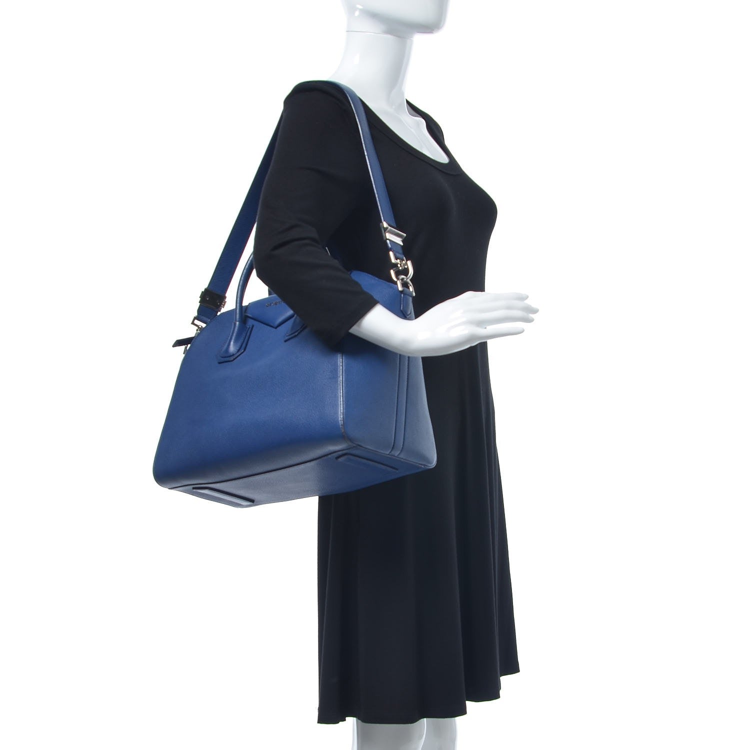 Givenchy Sugar Goatskin Medium Antigona Night Bright Blue 2 of 13