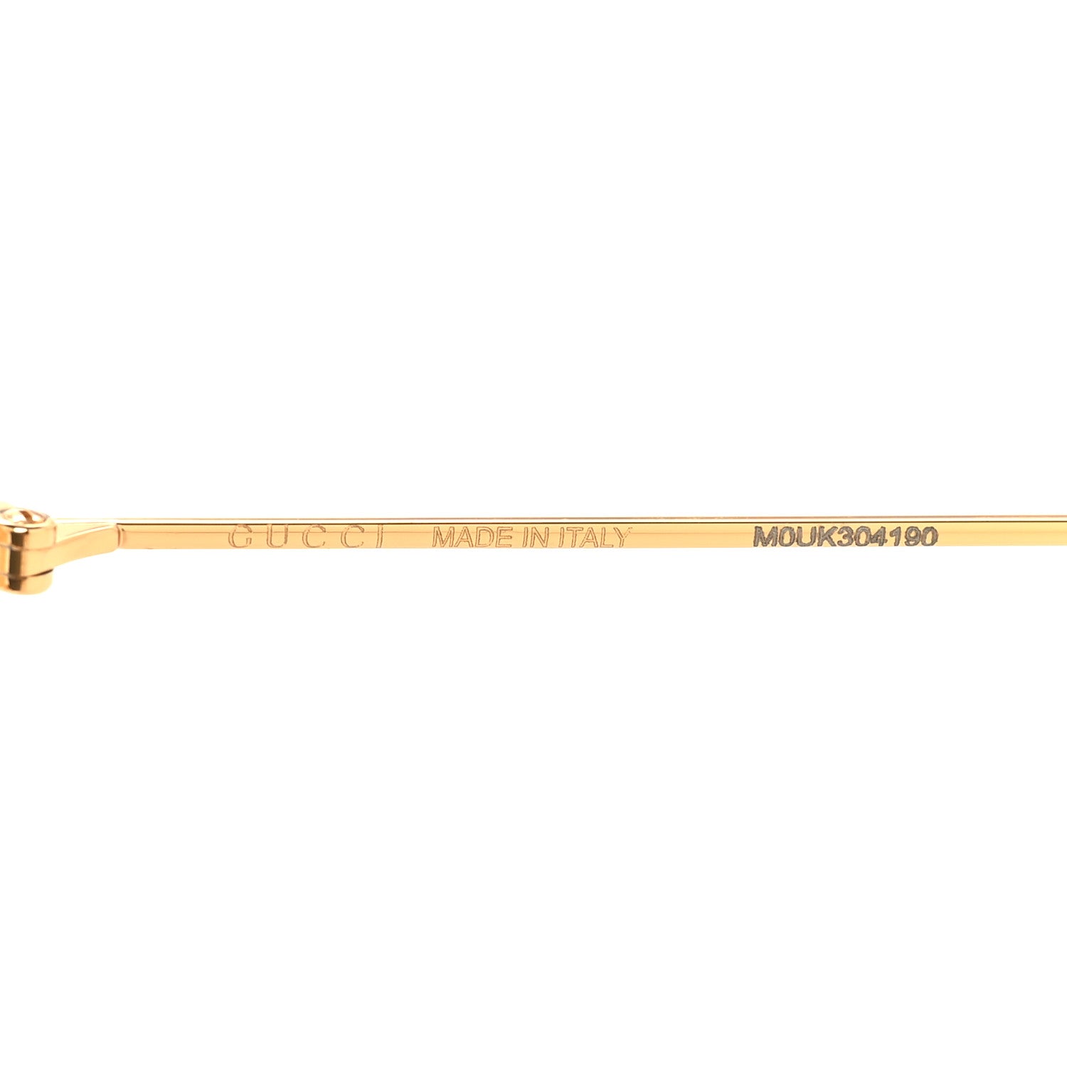 Gucci Metal Pearl Cat Eye Sunglasses GG0364S Gold 5 of 8