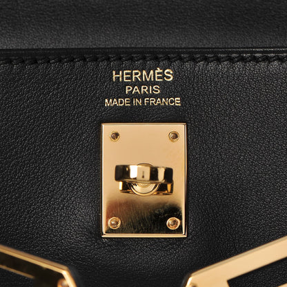 Hermes Swift Kelly Retourne 25 Black 18 of 34