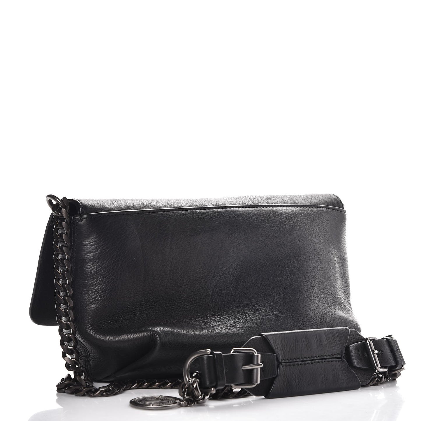 Calfskin Large Happy Cross Body Black