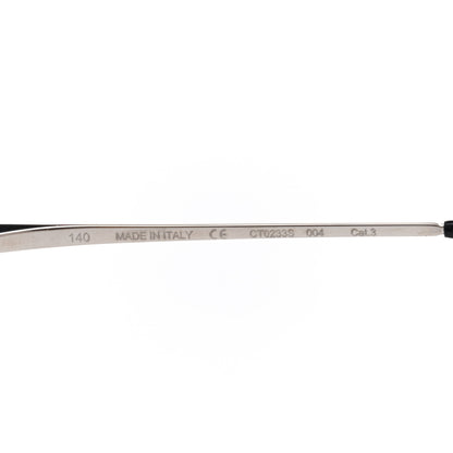 Cartier Panthere De Cartier Aviator Sunglasses Silver 7 of 9