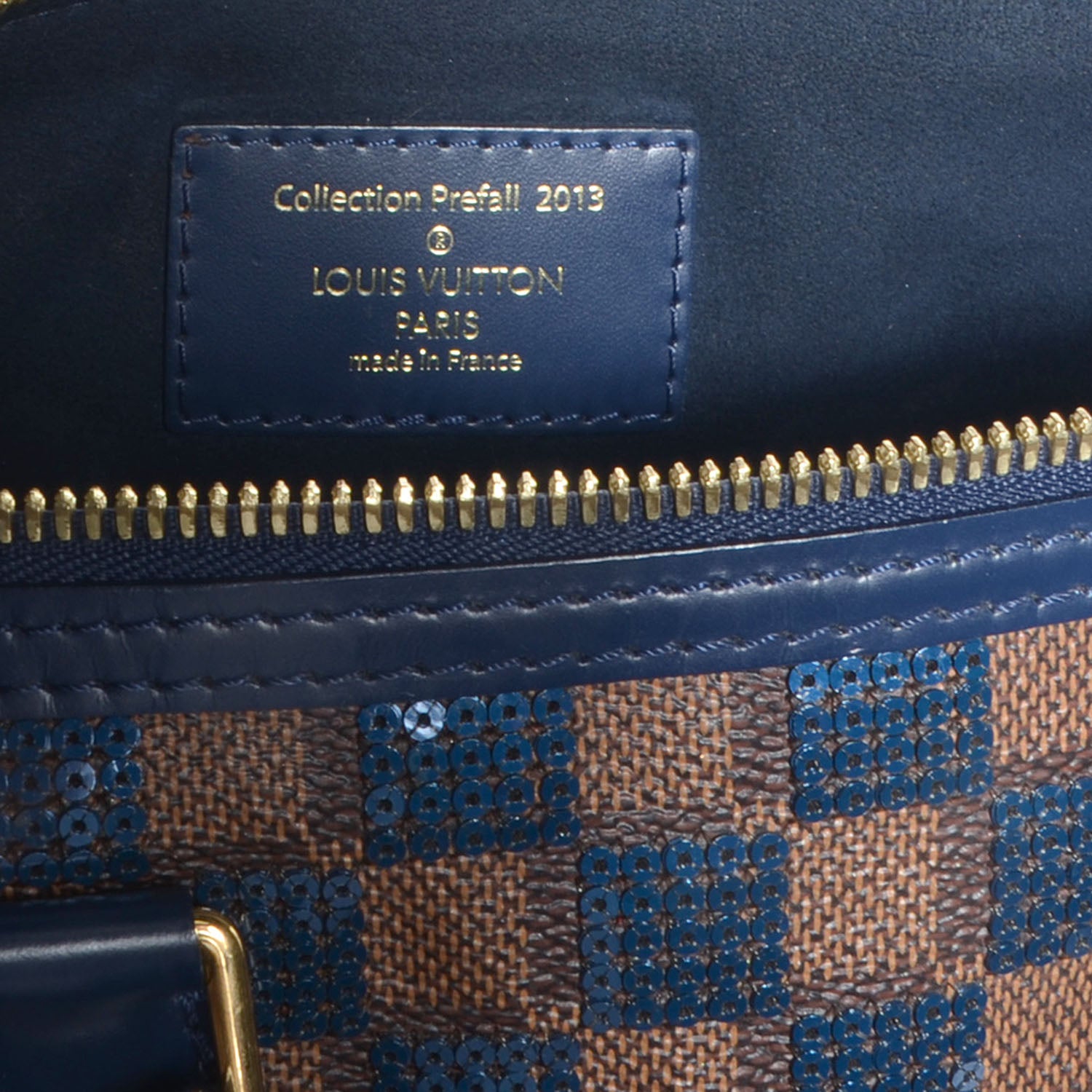 Louis Vuitton Damier Paillettes Speedy 30 Blue 7 of 8