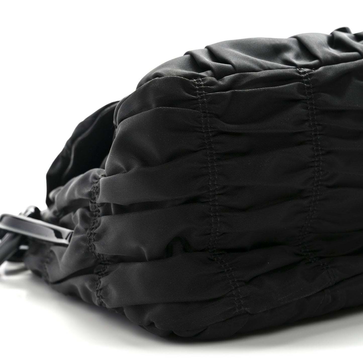 Tessuto Gaufre Shoulder Bag Black