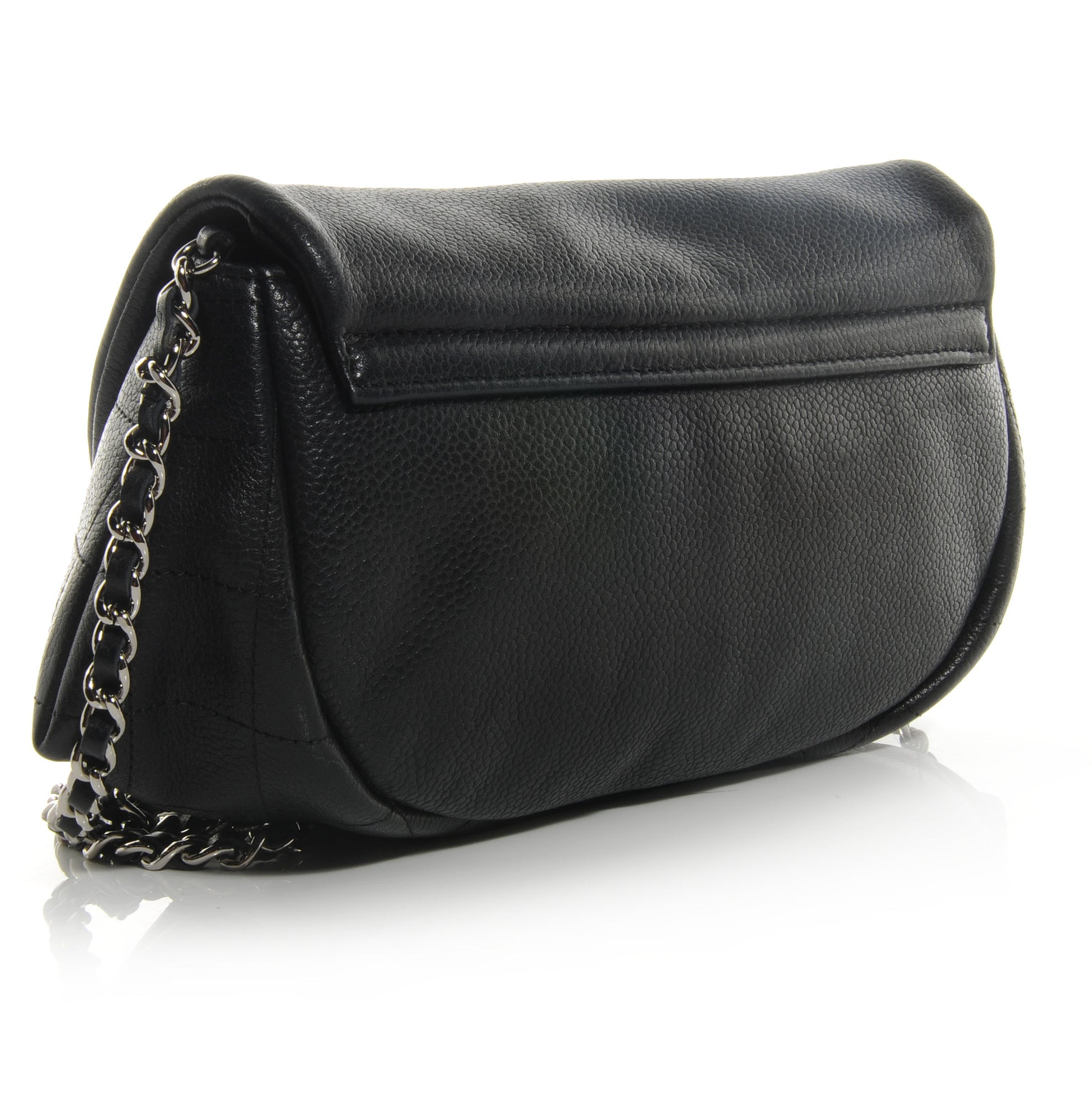 Chanel Caviar Half Moon Wallet On Chain WOC Black 3 of 10