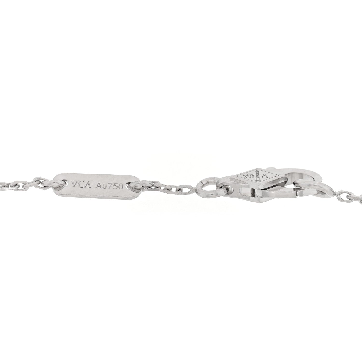 Van Cleef & Arpels 18K White Gold Diamond Mini Frivole Bracelet 3 of 4