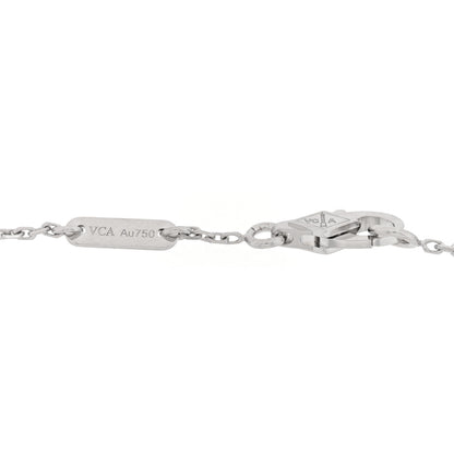 Van Cleef & Arpels 18K White Gold Diamond Mini Frivole Bracelet 3 of 4