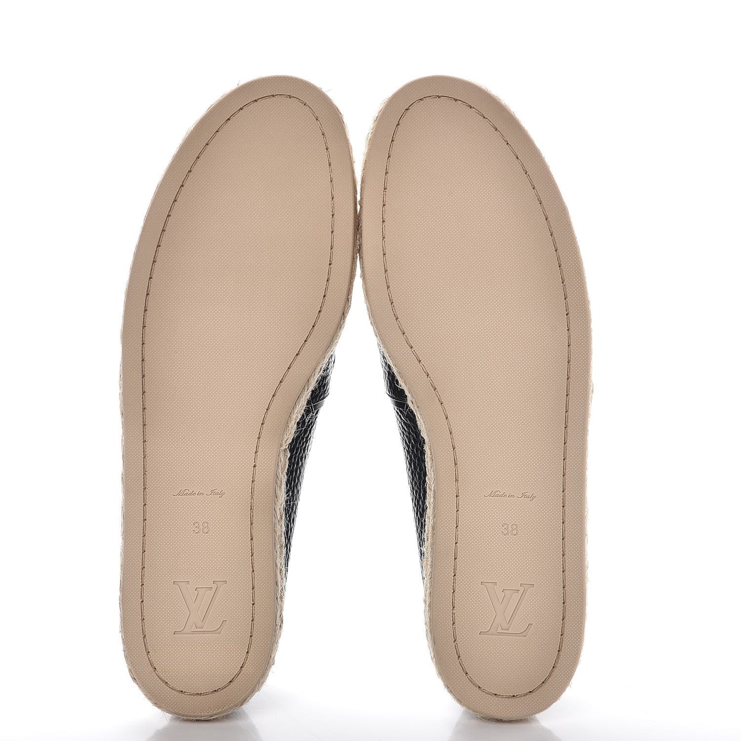 Calfskin Tropical Bloom Espadrille Flat 38 Black