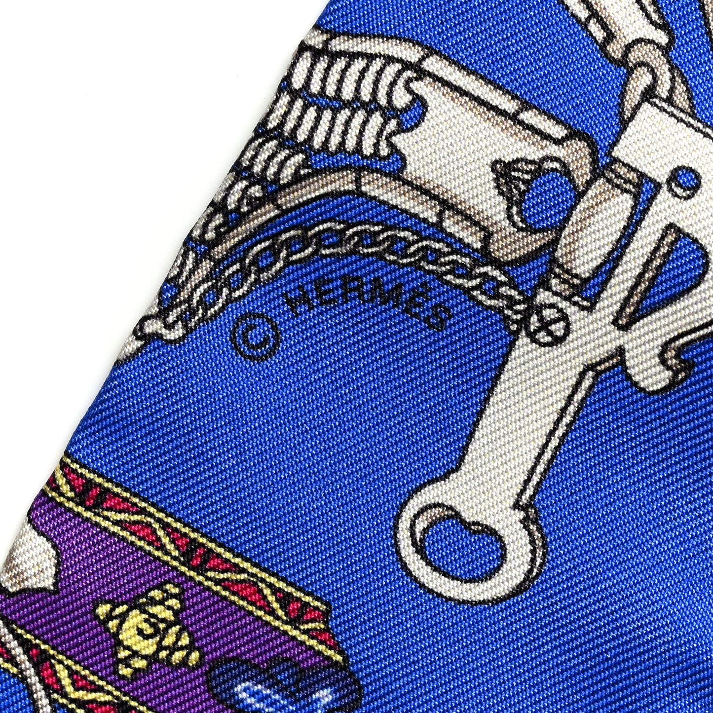 Silk Mors Et Gourmettes Remix Twilly Bleu Roy Turquoise Prune