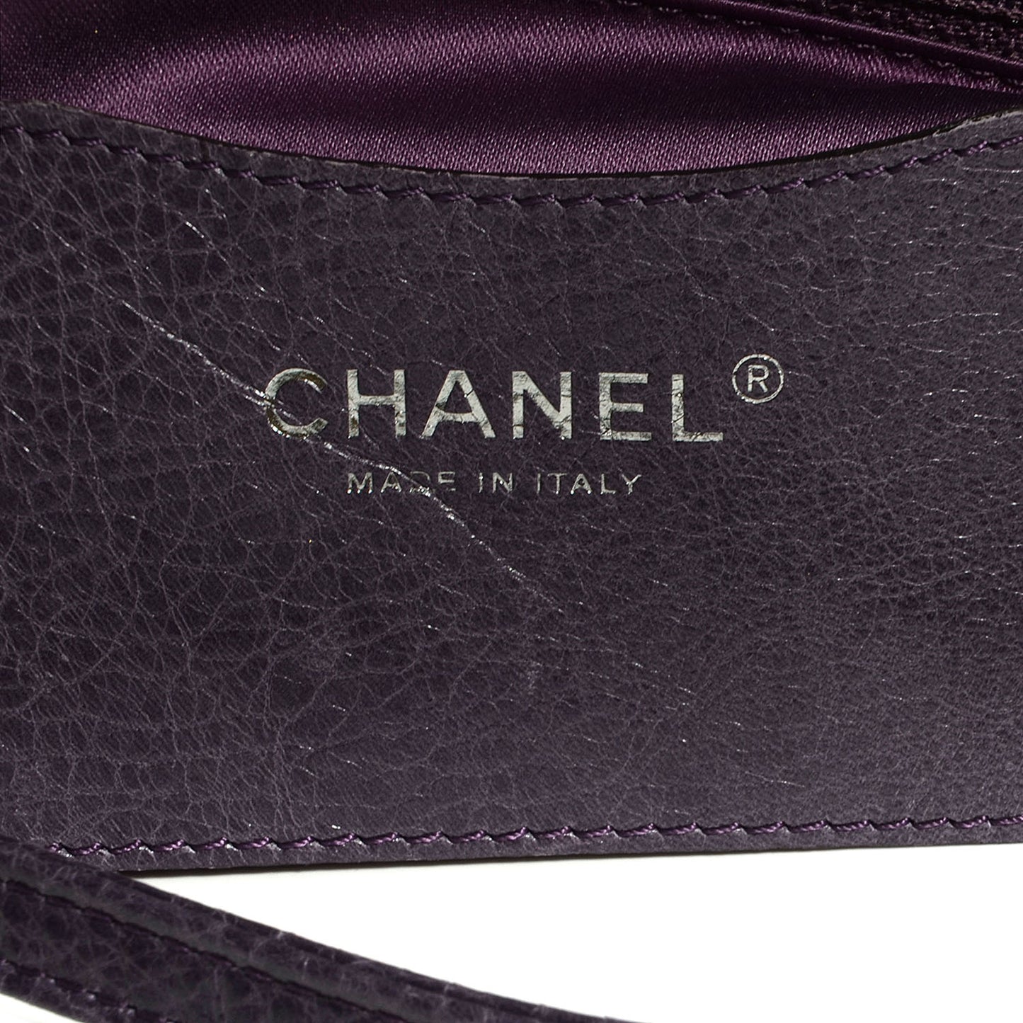 Glazed Calfskin On The Road XL Flap Dark Purple