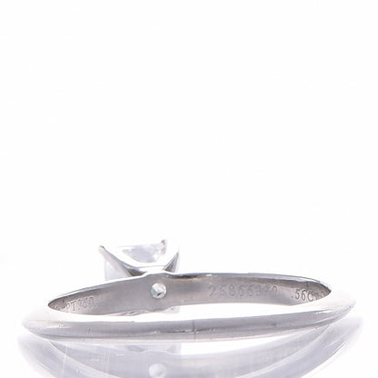 Tiffany Platinum .56 ct Princess Cut Diamond Engagement Ring 8 3 of 9