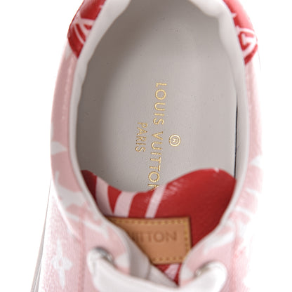Louis Vuitton Monogram Giant Time Out Sneakers 37 Rose Rouge 10 of 11