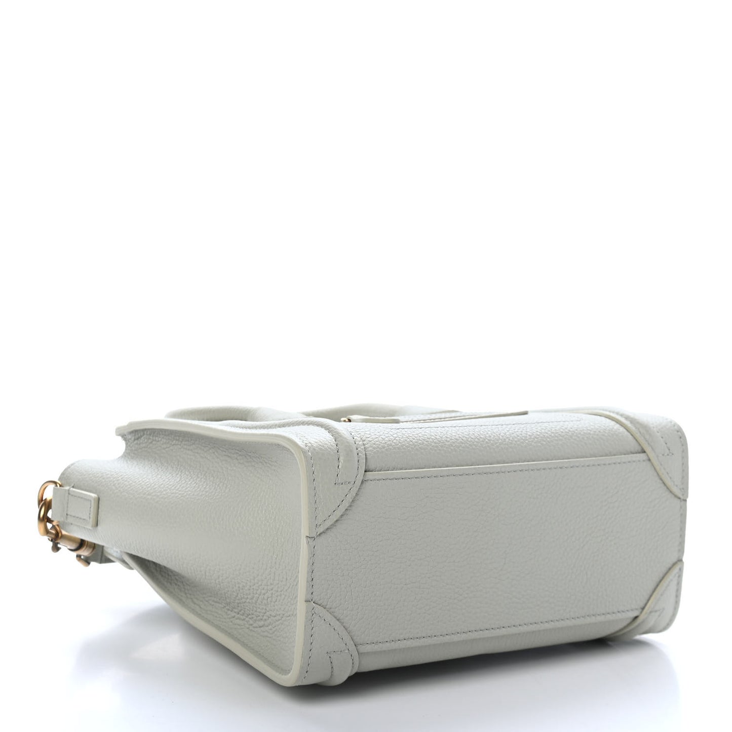 Drummed Calfskin Nano Luggage Vert D'eau