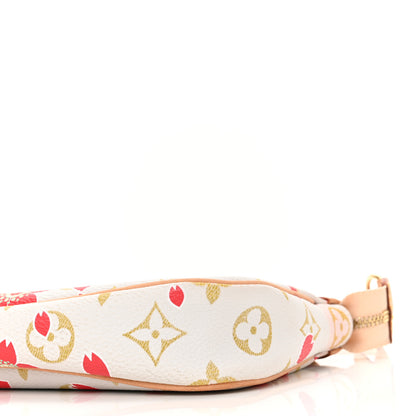 Louis Vuitton Monogram Cherry Blossom Pochette Accessories Red 9 of 10