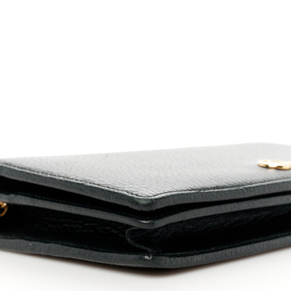 Gucci Calfskin Mini GG Marmont Chain Wallet Black 9 of 10