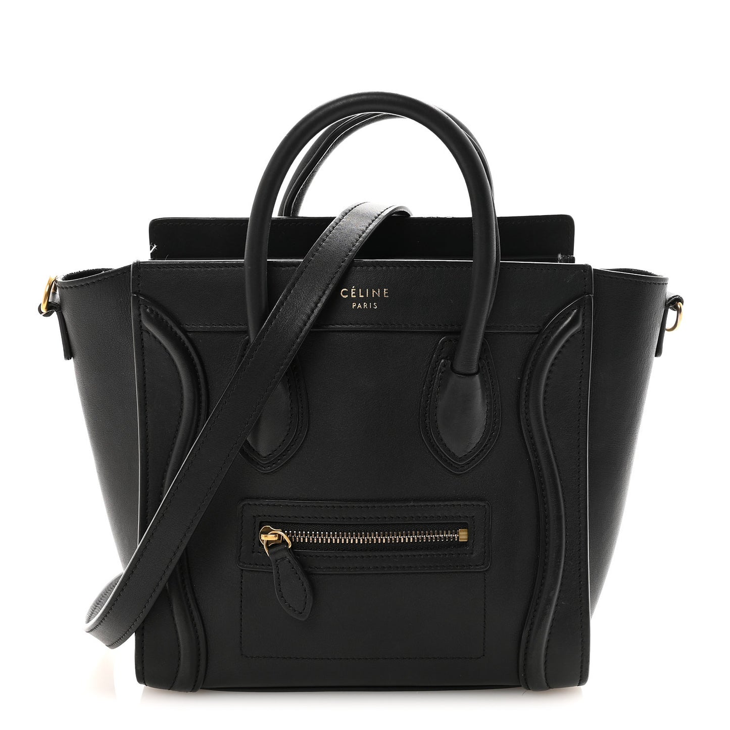 Smooth Calfskin Nano Luggage Black