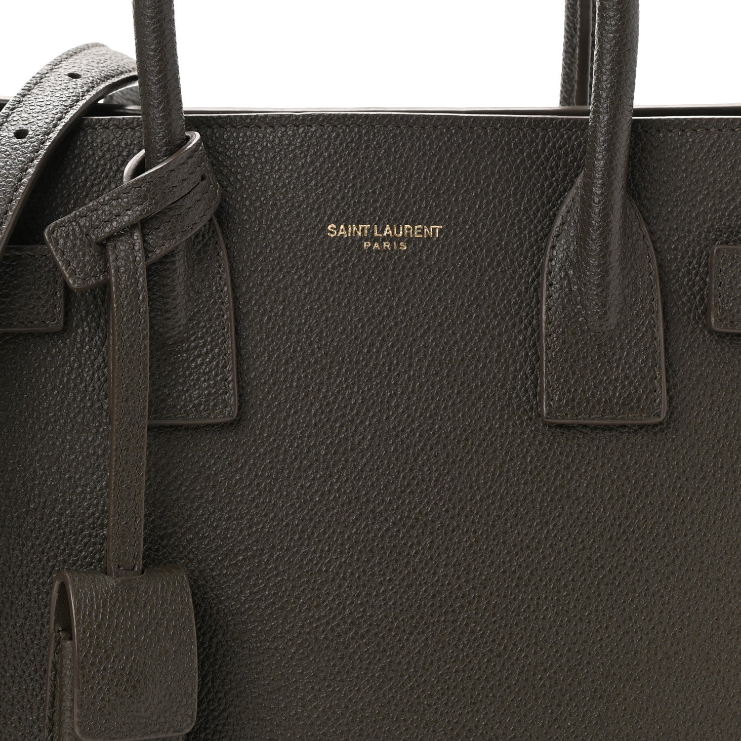 Saint Laurent Grained Calfskin Baby Sac De Jour Bronze 7 of 10
