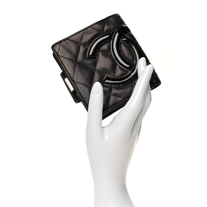Chanel Calfskin Quilted Cambon Bi-Fold Wallet Black 2 of 9