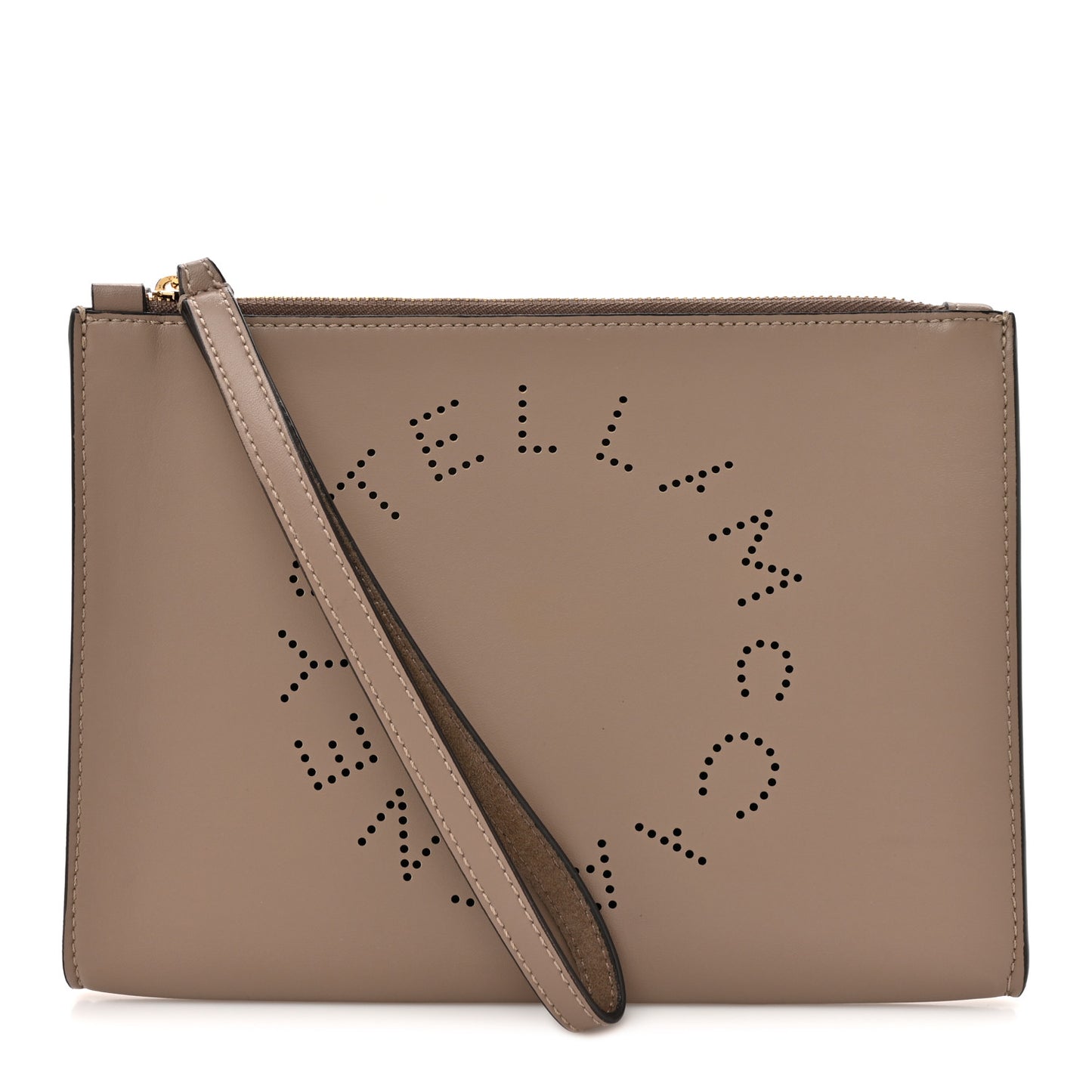 Alter Nappa Perforated Logo Pouch Beige
